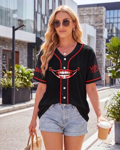 Image of 99TIMORO Fathers Holiday Graphic Baseball Jersey Shirts for Men and Women, Street Wear Funny Short Sleeve Top, Summer