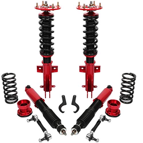 cciyu Coilover Suspension Shock Absorbers Height Adjustable Coilovers Lowering Kit Fit for 2005-2014 for Ford for Mustang