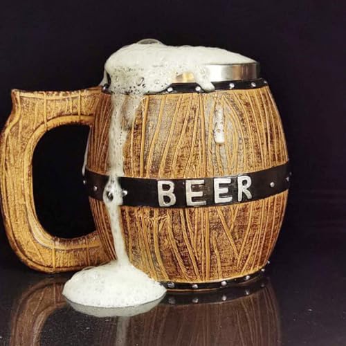 Taza de cerveza de 550 ml con mango ergonómico para bar en casa 5