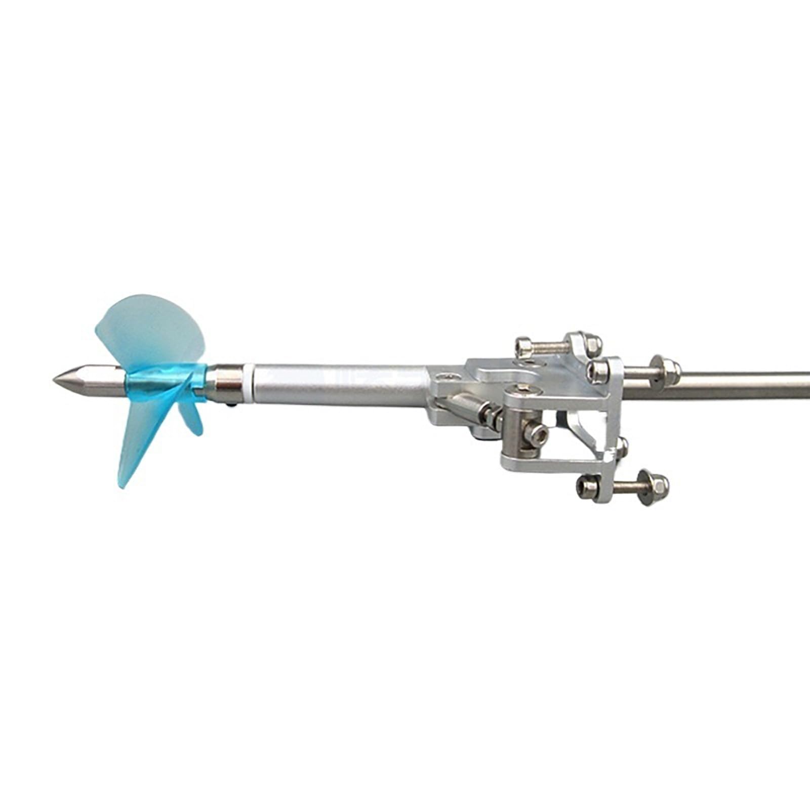 RC-Boot Integrierte Flexwelle 4.76mm Mit Ruderheck - Komplettset Für Schiffsmodell (400mm Welle + Messingrohr Festspitze 85mm + Propeller 55mm)(Reverse axis)