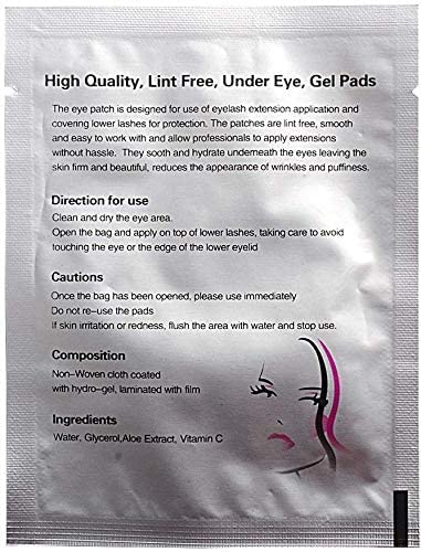 Healthbe 50 works Eye Gel Pads, Lint Free Eyelash Patches, Under Eye Gel Pads for Pro Salon and Individual Eyelash Extension - Image 4