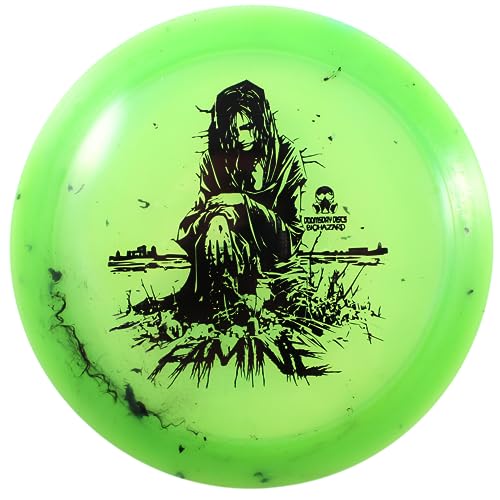 DOOMSDAY DISCS Famine Long Distance Driver | Excellent Flight for All Disc Golf Players | Gummy Flexible Plastic