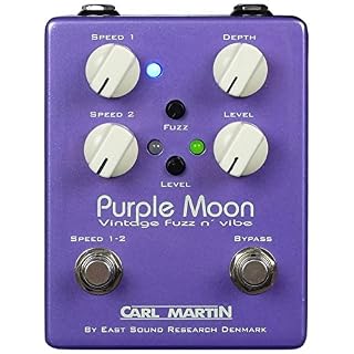 Carl marin violet moon analogique dual speed vibe pédale overdrive avec fuzz/pile) 9 v - Les Beatles, Paul McCartney, John Lennon, RIngo Starr, George Harrison