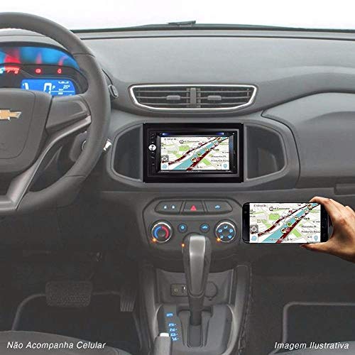 Multilaser Central Multimídia Evolve + Tv 6,2 Pol. 2 Din Gps Dvd 4X50W Bluetooth + Rádio Fm + Am + E