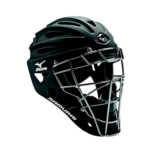 Mizuno 380192.9090.01.0000 Samurai G4 Youth Baseball Catcher's Helmet Black (9090) NO Size (0000)