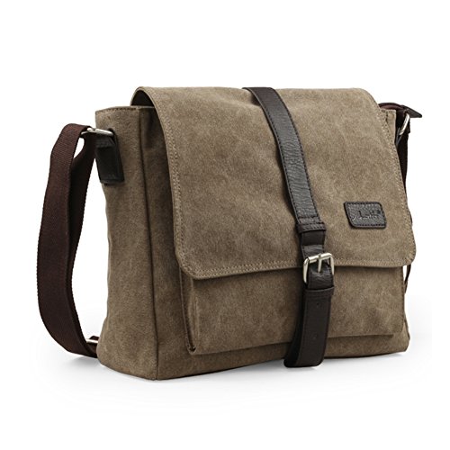 Sac en toile vintage homme avec bandoulière réglable grand format