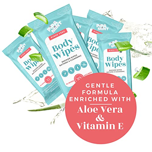 Body-Wipes-5-Packs-50-XL-Shower-Wipes-Body-Wipes-for-Adults-Bathing-Traveling-Camping-Gym-Car-Elderly-Bedridden-Bath-Wipes-Disposable-Washcloths-for-Adults-No-Rinse