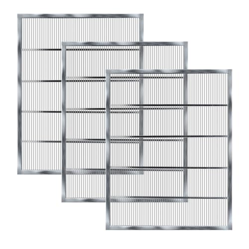 Widiso Metal Queen Excluder for 10 Frame Beehive 20.08 X 16.14 Inch Beehive Queen Excluder 10 Frame Queen Excluder for 10 Frame Hive Queen bee excluder 10 Frame Beekeeping Tools (3)