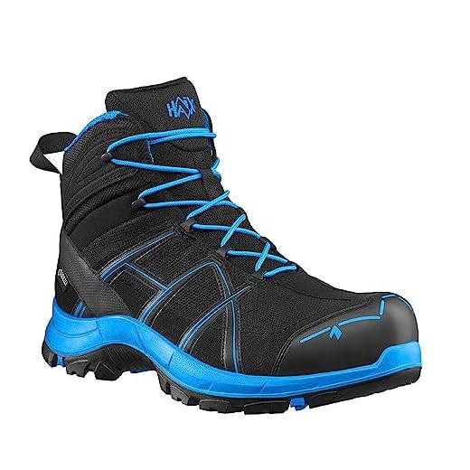 Haix Black Eagle Safety 40.1 Low/Black-Black. UK 9.5 / EU 44 7 Haix Black Eagle Safety 40.1 mid/Black-Blue Leichte Sicherheitsschuhe. Modern und sicher. 48