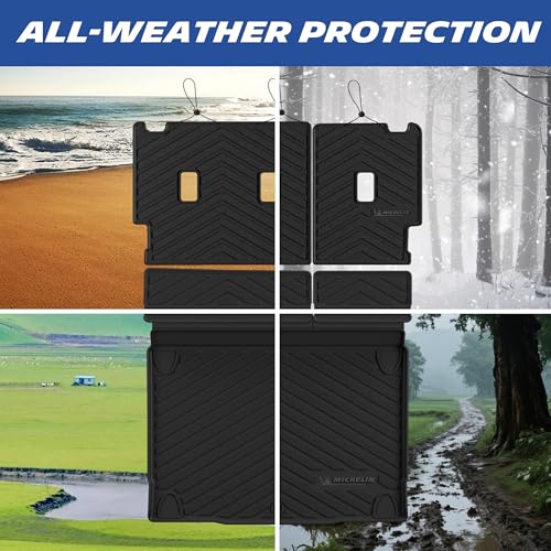 Image of Michelin Vehicle Mats, All-Weather TPE Custom Fit Liner for 2021-2026 Ford Bronco 4-Door (3 Piece), Premier