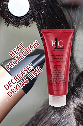 Elc Rd Nourishing Color Care Blow Out Cream 3 Oz - Smooths, Blocks Humidity & Frizz. Heat & Moisturizes, Strengthens. Prevent Split Ends, Brilliant Shine. Reduces Drying Time. Med To Coarse Hair. #TOP2
