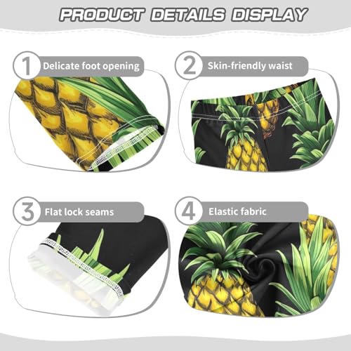 Bolaz Toddler Girls Leggings Printed Yoga Pants Leggings Pineapple Three for Kids3
