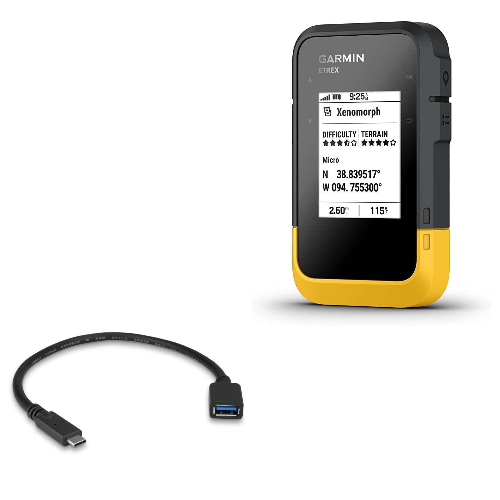 BoxWave Cable Compatible with Garmin eTrex SE - USB Expansion Adapter, Add USB Connected Hardware to Your Phone