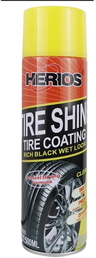 Tire Shine Coating, Black Wet Look, 500 ml