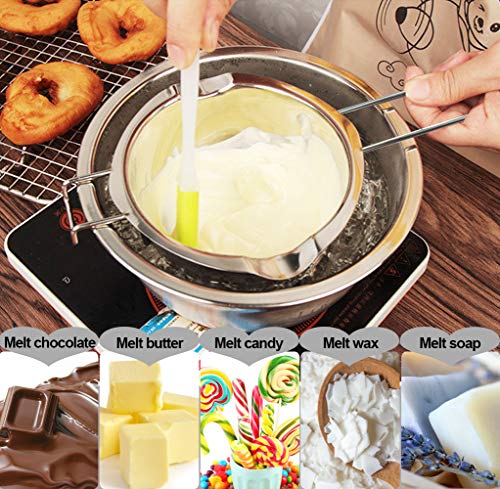 image for SONGZIMING 1000ML Upgrade Double Boiler Stainless Steel Melting Pot Fo