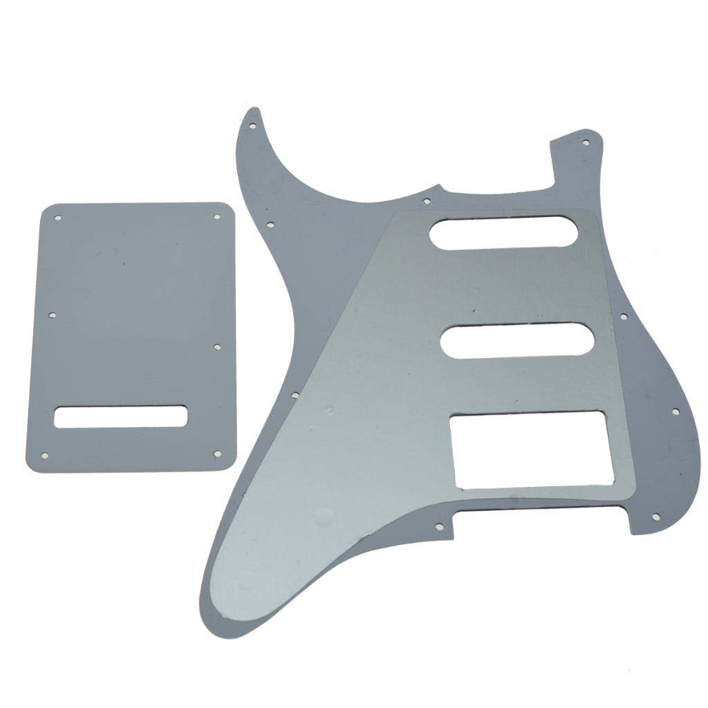 Dopro - Battipenna in plastica 3D stampato per chitarra Strat HSS, piastra posteriore ST, copertura tremolo per Fender Strat statunitense/messicana, motivo floreale