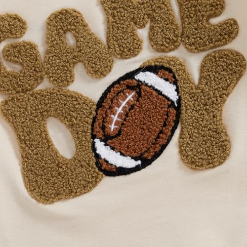 Toddler Baby Girl Boy Fall Clothes Football Game Day Sweatshirt Tops Crewneck Pullovers Shirt Kids Football Outfit4