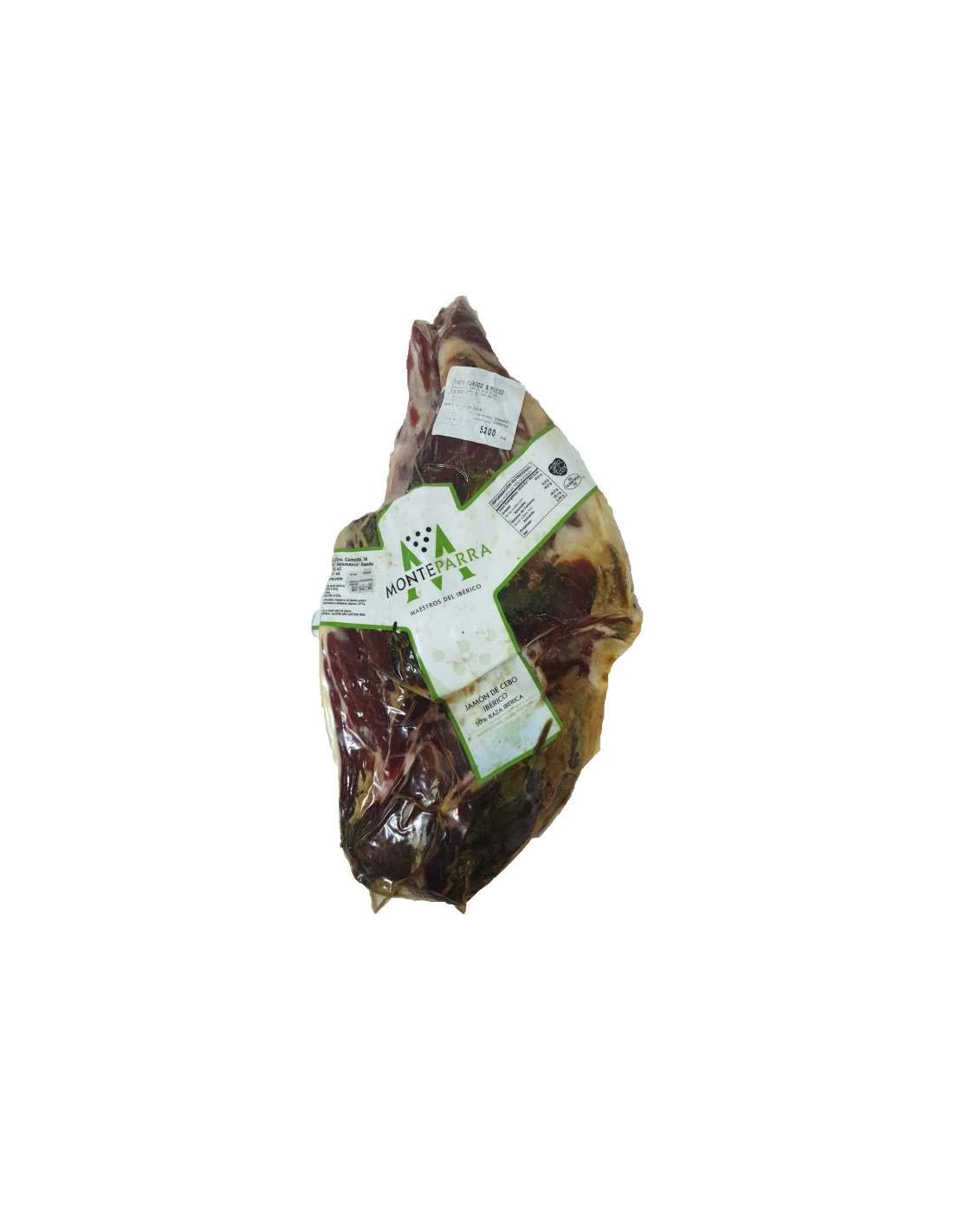 Centro de Jamón ibérico Cebo Monteparra sin hueso de 4 a 4,5 Kg.