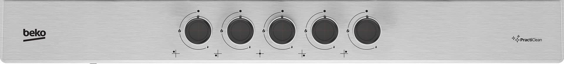 Piano cottura a gas da Incasso 5 Fuochi (Wok) larghezza 75 cm - HIAW75225S
