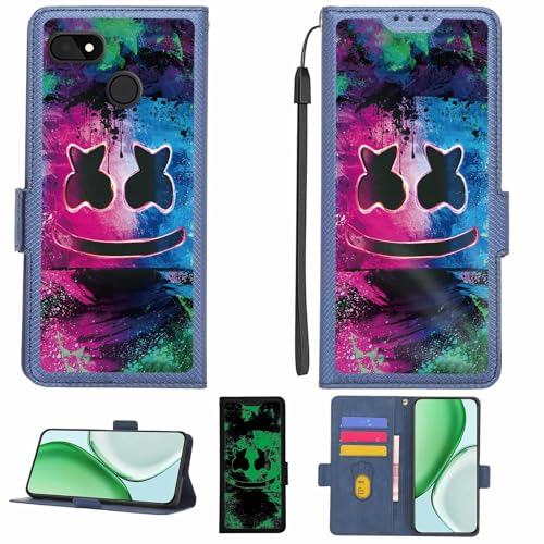 Aroepurt Case Compatible for Mobile Initiative Ethos Phone Case Flip Cover [with Tempered Glass Screen Protector][RFID Blocking][Luminous Effect] LPT-BQ