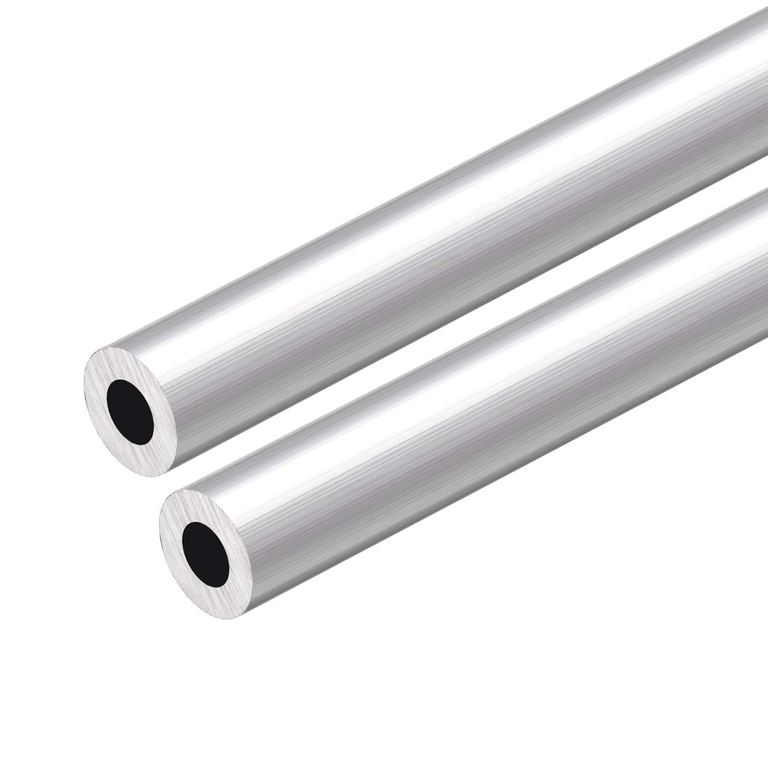uxcell 6063 Aluminum Round Tube, 300mm Length 14mm OD 7mm Inner Dia Seamless Aluminum Straight Tubing 2 Pcs
