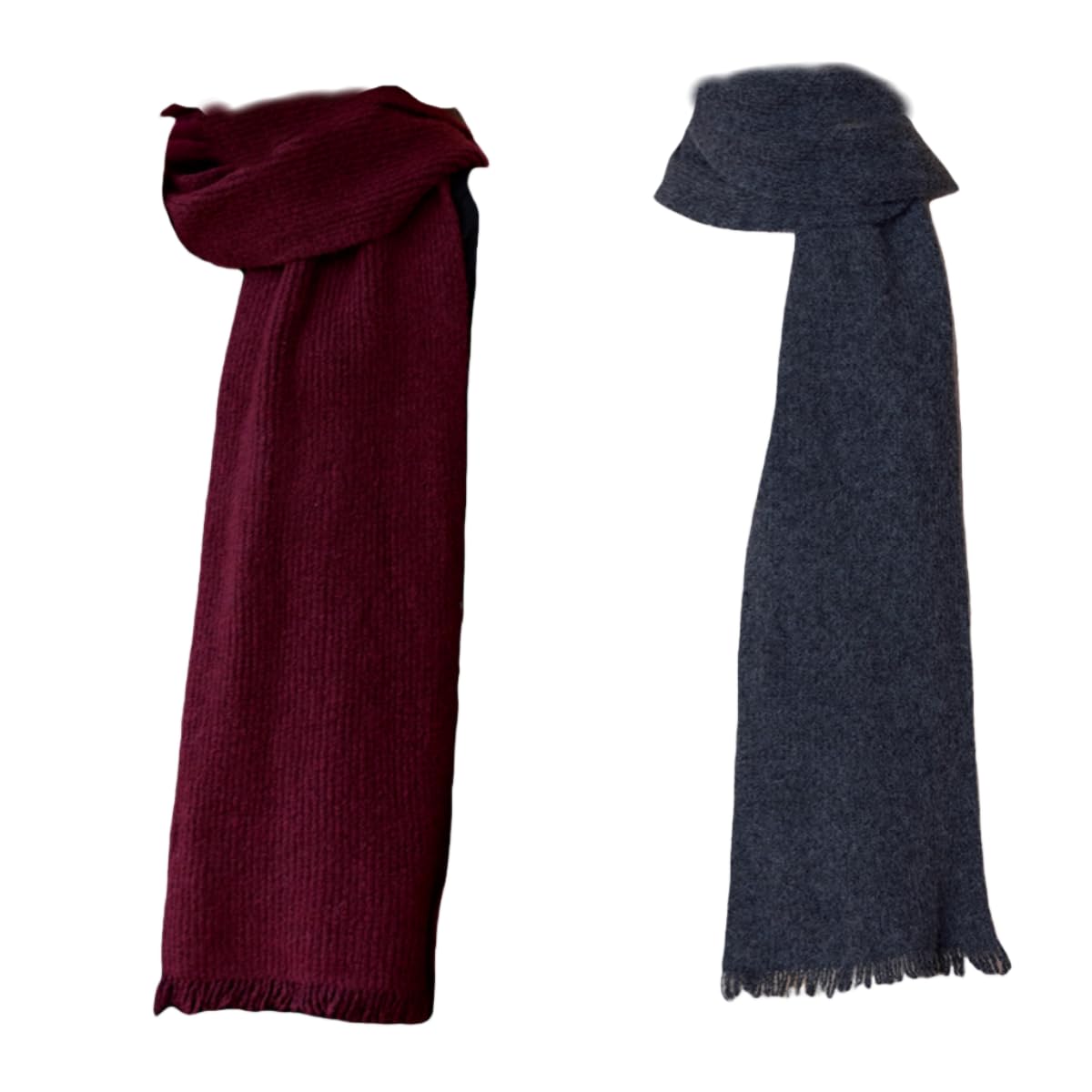 Scarf 2 Piezas De Bufandas Largas Y Suaves De Punto De Color Sólido De Otoño E Invierno Para Hombres E Inviernos