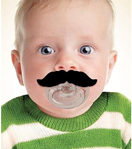 Tetine Sucette Humoristique Moustache Amazon Fr Bebe Et Puericulture