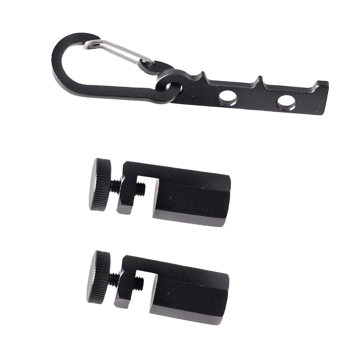 Garosa Aluminum Alloy Stair Gauge Hex Flat with Thumb Screw for Framing Square and Rafter Layout (Black)