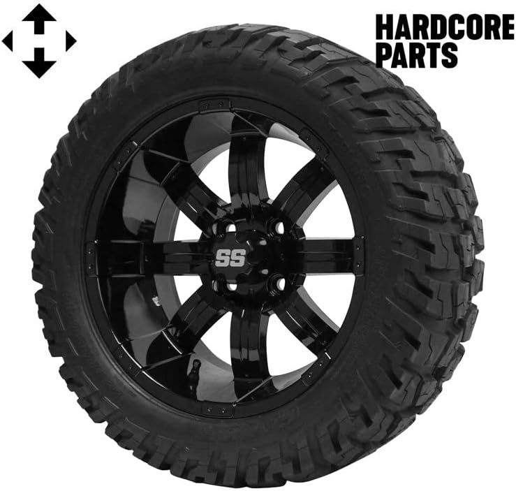 Miniatura 2 de Hardcore Parts Kit de elevación de suspensión de doble brazo en A de 6 pulgadas para carrito de golf PRECEDEDEDENTES (2004+) con ruedas negras de 14