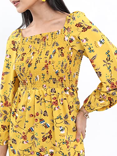 Image of KETCH Women Bodycon Calf Length Regular Fit Printed Full Sleeve Dress