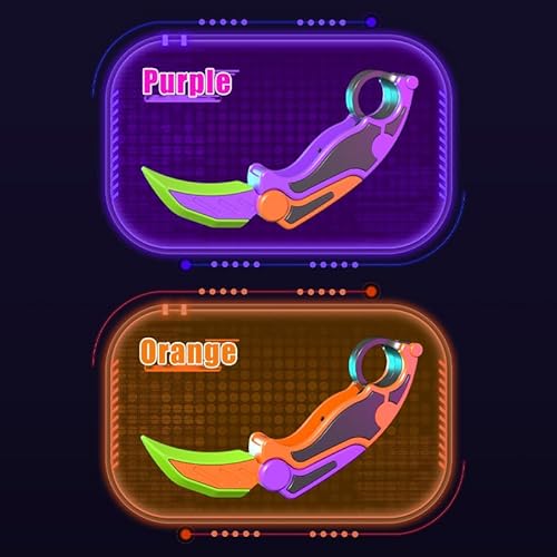 image for PETBSNVB 2pcs Fidget Claw Knife, 3D Gravity Knife Toy, 3D Gravity Plas