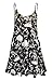Forever Women's Scoop-Neck Graphic Sleeveless Short Straight Dress, Rose Skull, 6/8