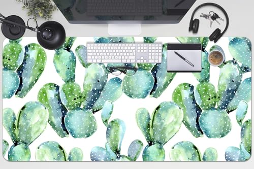 Tapis de bureau imperméable et antidérapante en PVC lavable 100x50 cm