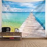 Mehrzweck - Der Wandteppich kann als Wandbehang, Tagesdecke, Bettüberwurf, Tischdecke, Wohnheimdekoration, Picknickdecke, Strandschal, Decke usw. verwendet werden.