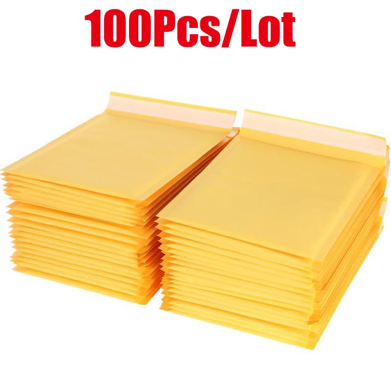 Buste Imbottite Per Spedizioni 100 pz/lotto Buste di Carta Kraft a Bolle Specifiche Diverse Mailer Busta Spedizione Imbottita con a(200x250mm)