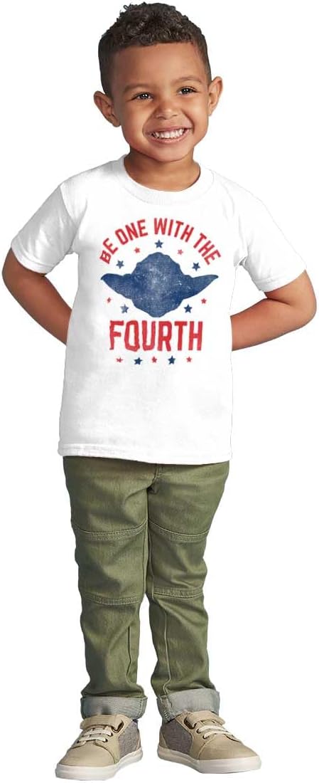 Be One with The Fourth America Pun Toddler Boy Girl T Shirt