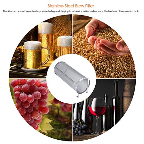 Hop Spider 300 Micron Mesh Stainless Steel Hop Filter Strainer for Home Brewing Beer Tea Kettle