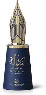 Risala Autograph 3.4 fl oz / 100 ml Eau de Parfum – unique unisex signature fragrance with lime, coconut, leather & ambergris – long lasting luxury