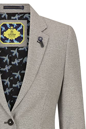 Ladies Tweed Beige Blazer Wool Classic Hunting Jacket Vintage 1920s Retro4