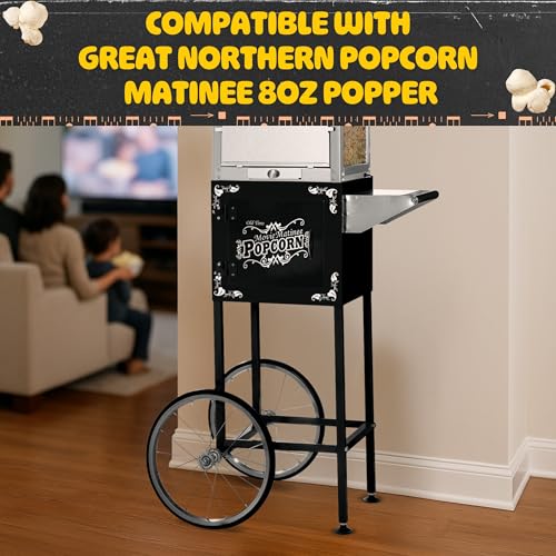 Image of Great Northern Popcorn Matinee 8oz Popcorn Cart Only, Black