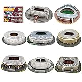 Georgie Porgy 3D Fußballstadion Puzzle DIY Spielzeug Bauen Baukästen (2022 Weltmeisterschaft Qatar 194Stück)