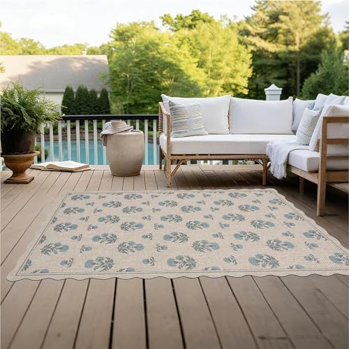 Tapete ORTIGIA Easy Jute 5x3 ft Vintage Azul miniatura 6