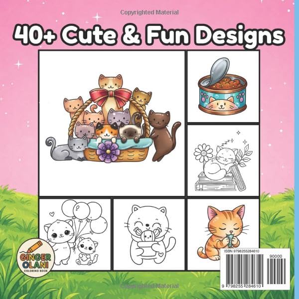 JUMBO Cats: JUMBO Cats Coloring Book: Cute Cats, Adorable Kittens, Cat-Themed Items, Cat Toys, & Cozy Felines with Easy and Relaxing Designs for Adults, Teens, and Kids Featuring Fun Cat Illustrations image 3
