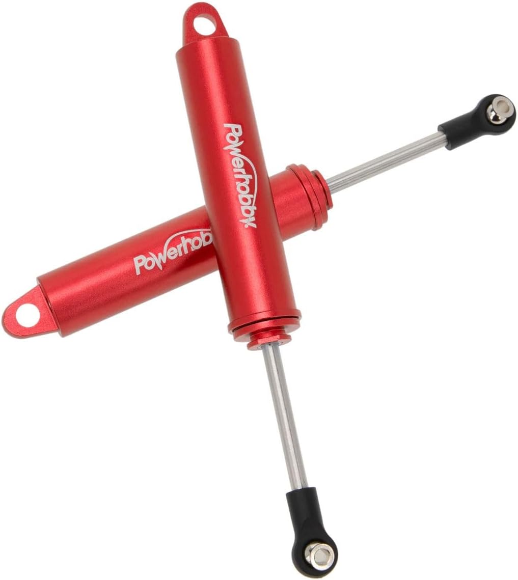 Powerhobby 110mm Promatics Two Stage Internal Spring Shocks (2) Red Fits 1/10 Crawler