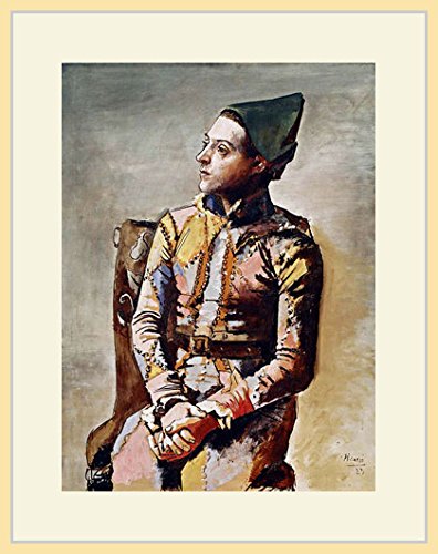 Amazon.co.jp: ピカソ・「座るアルルカン(画家サルバドールの肖像