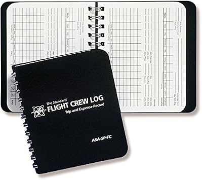 ASA Flight Crew Logbook 3.375 X 4.25, 112pgs