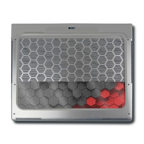 Image of MightySkins Glossy Glitter Skin Compatible with Alienware X16 R1 (2023) Full Wrap Kit - Two-Tone Hex | Protective, Durable High-Gloss Glitter Finish | Easy to Apply & Change Styles | Made in The USA