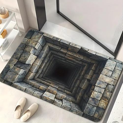 Tapete con Ilusión Óptica 3D 80 x 50 cm Antideslizante miniatura 4