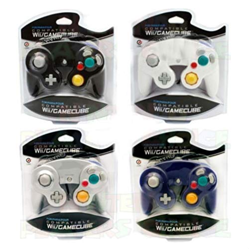 4 BRAND NEW CONTROLLERS FOR NINTENDO GAMECUBE or Wii BLACK, WHITE, SILVER, BLUE image 2