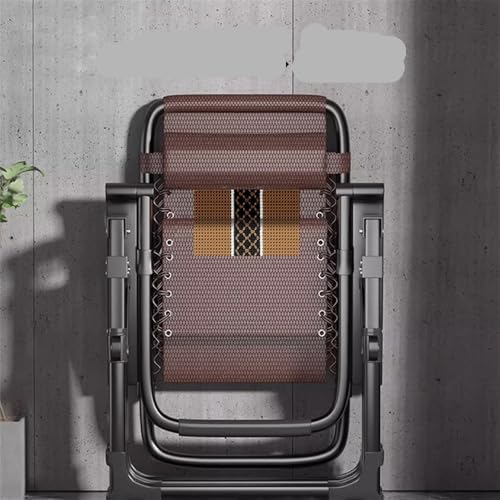 Chaise longue pliante kaki avec dossier robuste pour balcon - 7